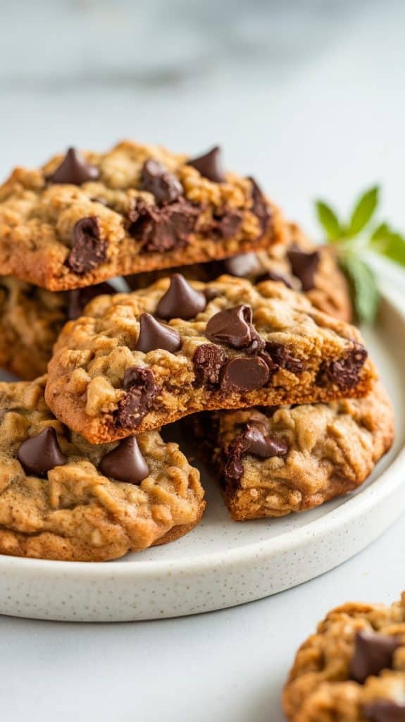 Irresistibly Chewy Sourdough Oatmeal Chocolate Chip Cookies!